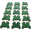 Lot of 15 Allen Bradley 1492-JG6 Grounding Terminal Blocks 10mm Green Yellow