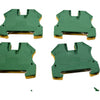 Lot of 14 Allen Bradley 1492-JG6 Grounding Terminal Blocks 10mm Green Yellow