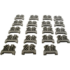 Lot of 19 Allen-Bradley 1492-EAJ35 Terminal Block End Anchors Normal Duty Gray