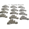 Lot of 16 Used Allen-Bradley 1492-WTF3 Terminal Blocks 3-Circuit 10A 300V Gray