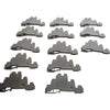 Lot of 13 Allen-Bradley 1492-WTF3 3-Circuit 10A 300V Gray Terminal Blocks