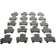 Lot of 20 Allen-Bradley 1492-JD3C 1492-JD3 Double Level Feed-Through Terminal Blocks
