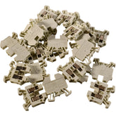 NEW Lot of 25 Allen-Bradley 1492-WM3-WH Mini Terminal Blocks White 15A 300V