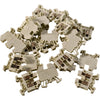 NEW Lot of 25 Allen-Bradley 1492-WM3-WH Mini Terminal Blocks White 15A 300V