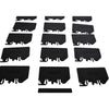 NEW Lot of 16 Allen-Bradley 1492-N37 Terminal Block End Barrier Black