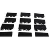 NEW Lot of 16 Allen-Bradley 1492-N37 Terminal Block End Barrier Black