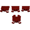 NEW Lot of 6 Allen-Bradley 1492-WM3-RE Mini Terminal Blocks Red 15A 300V