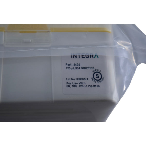 NEW INTEGRA 4424 Rack of 384 GripTips 125 l Sterile Pipette Tips – VB ...