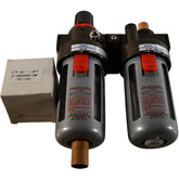 NEW Chelic BFR200 Filter Regulator + BL200 Lubricator + Gauge Air Prep 1/4'' Port