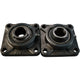 Lot of 2 AMI F206 4-Bolt Flange Unit with UC206-19 Insert ? 1 3/16? Bore
