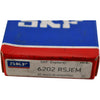 NEW SKF 6202-RSJEM Deep Groove Ball Bearing 15x35x11mm Single Sealed Steel Cage
