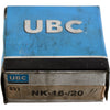 NEW UBC NK-16/20 Needle Roller Bearing 16x24x20mm Machined Ring