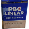 Lot of 3 NEW PBC PSM1216-12 Linear Sleeve Bearing 12mm ID x 16mm OD x 12mm L
