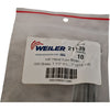Pack of 10 NEW Weiler 21139 Brass Hand Tube Brushes 1/4'' Dia STS-1/4