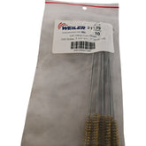 Pack of 10 NEW Weiler 21139 Brass Hand Tube Brushes 1/4'' Dia STS-1/4