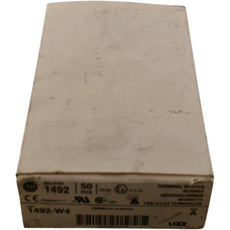 Pack of 50 NEW Allen-Bradley 1492-W4 DIN Rail Terminal Blocks 30A 600V Grey