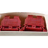 Pack of 50 NEW Allen-Bradley 1492-W4-RE Red DIN Rail Terminal Block 30A 600V