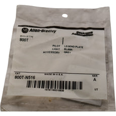 NEW Allen-Bradley 800T-N516 18mm Blank Legend Plate Type B Ser. A