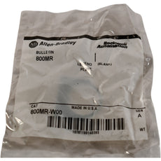 NEW Allen-Bradley 800MR-W00 Blank Legend Plate 22mm Aluminum Ser. A