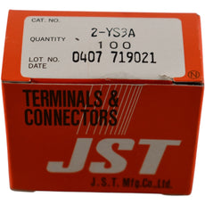 Pack of 600 NEW JST 2-YS3A Uninsulated Crimp Fork Terminals 16-14 AWG 3.5mm Stud
