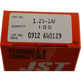 Lot of 800 NEW JST 1.25-1AF Uninsulated Blade Crimp Terminals 22-16 AWG