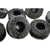 Lot of 9 Nylon Wire Brush Made in Mexico 3500 RPM 4'' OD