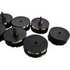 Lot of 9 Nylon Wire Brush Made in Mexico 3500 RPM 4'' OD