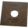 Mitutoyo 88085 1.07mm Square Steel Gage Block Inspection Standard