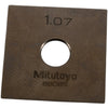 Mitutoyo 88085 1.07mm Square Steel Gage Block Inspection Standard