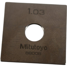 Mitutoyo 88008 1.03mm Square Steel Gage Block Inspection Standard