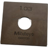 Mitutoyo 88008 1.03mm Square Steel Gage Block Inspection Standard