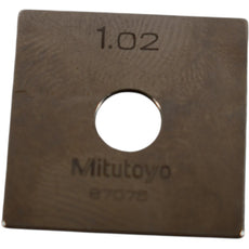Mitutoyo 87075 1.02mm Square Steel Gage Block Inspection Standard
