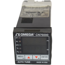 Omega CN76163-485 1/16 DIN Temp Process Controller Dual Output