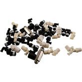 Mixed Lot of Plastic Fittings Straight Threaded Right Angle Various Sizes