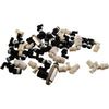 Mixed Lot of Plastic Fittings Straight Threaded Right Angle Various Sizes