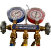 NEW Yellow Jacket Test And Charging Manifold 6 Hoses Plus II
