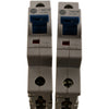 Pack of 2 NEW Allen-Bradley 1492-SPM1B200 20A DIN Rail Breaker Ser D
