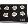 Colletizer ER20 16-Spot Collet Holder CNC Machine Shop Storage