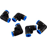 Lot of 5 NEW Festo QSL-4 Push-In L-Fitting 4mm Tube Pneumatic 90� Elbow Connector