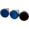 Lot of 3 NEW Industrial Push Button Switches (2) Blue (1) Black