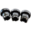 Lot of 3 NEW Industrial Push Button Switches (2) Blue (1) Black