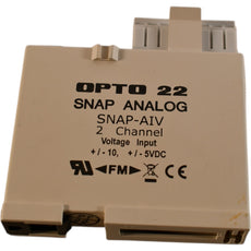 Opto 22 SNAP-AIV 2-Channel -10 to +10VDC Analog Input Module
