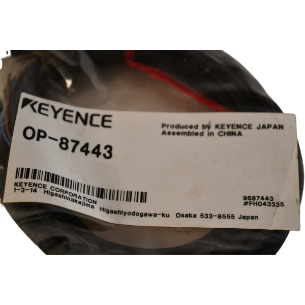 NEW Keyence OP-87443 Monitor Power Cable 2M M8 4-Pin Straight IX IV Se ...
