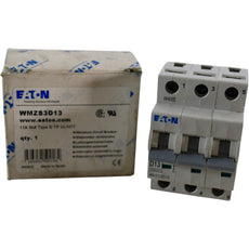 NEW EATON WMZS3D13 Miniature Circuit Breaker 13A 3P 277/480V D-Curve 5kA