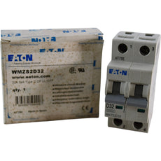 NEW EATON WMZS2D32 Miniature Circuit Breaker 32A 2P 277/480V D-Curve 5kA