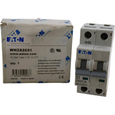 NEW EATON WMZS2C01 Miniature Circuit Breaker 1A 2P 277/480V C-Curve 10kA