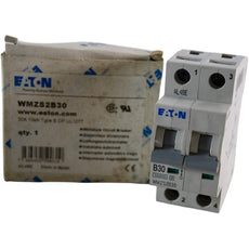 NEW Eaton WMZS2B30 Circuit Breaker UL1077 30A 10kA 2-Pole B-Curve DIN Rail