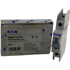 NEW EATON WMZT1C01T 1A 277V 1-Pole 10kA Type C DIN Rail Circuit Breaker