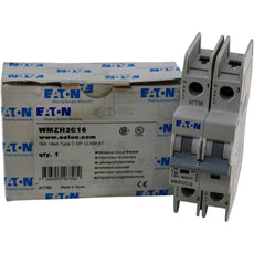 NEW EATON WMZH2C16 16A 14kA Type C 2-Pole DIN Rail Circuit Breaker 277V