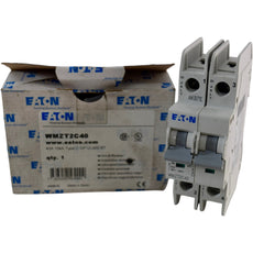 NEW EATON WMZT2C40 40A 10kA Type C 2-Pole DIN Rail Circuit Breaker 277V